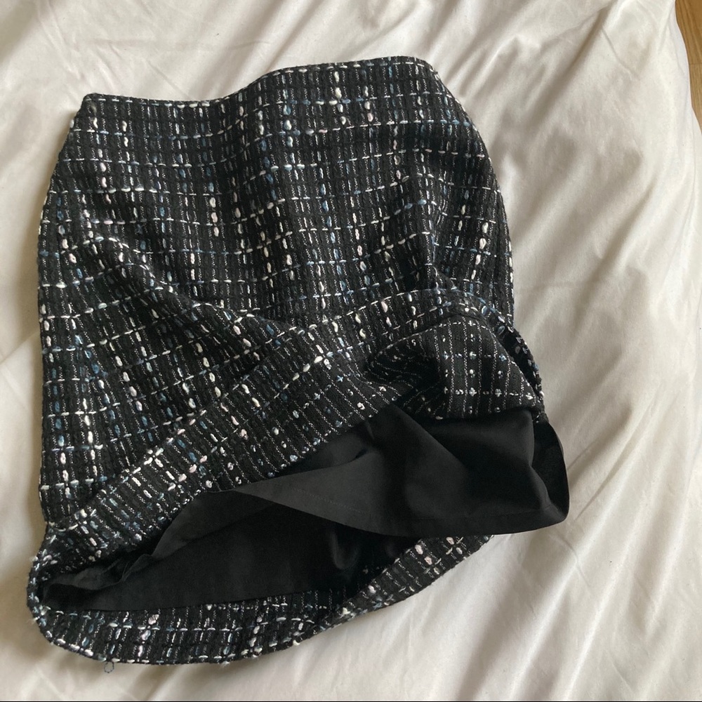 LOFT Outlet shimmer tweed straight skirt - Picture 8 of 9